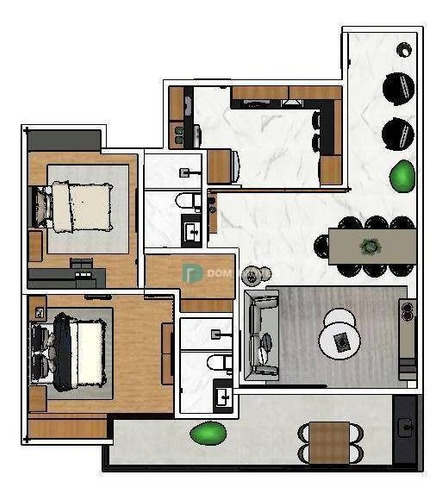 Imagem 16 de 24 de Cobertura À Venda, 180 M² Por R$ 800.000,00 - Jardim Laranjeiras - Juiz De Fora/mg - Co0318