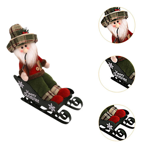 Estatua Navideña, Adorno De Mesa, Accesorios Papá Noel
