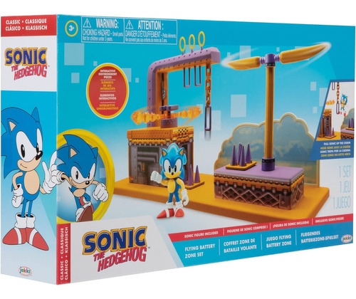 Sonic The Hedgehog Flying Battery Zone Playset Con Figura 