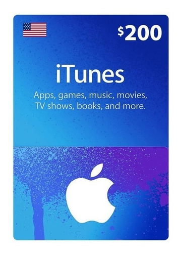 Gift Card 200 Usd Itunes - Apple - Entrega Rápida -