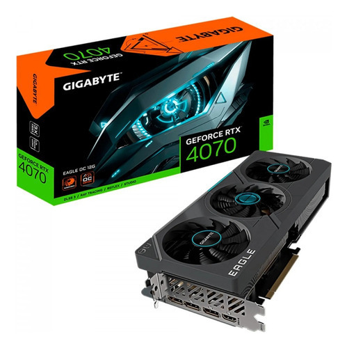 Placa De Video Gigabyte Rtx 4070 Eagle Oc 12gb Gddr6x 192bit