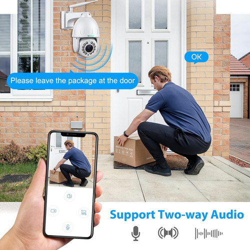 Camara Wifi Sv3c 4k Ptz Para Exteriores, Zoom Optico De 1...