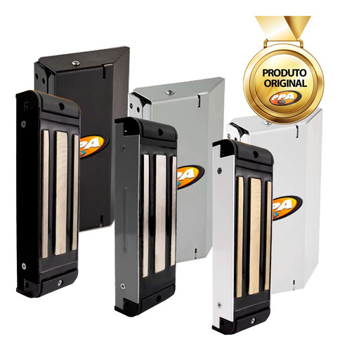 Kit Completo Fechadura Eletromagnética P200 Portas 200kg Ppa