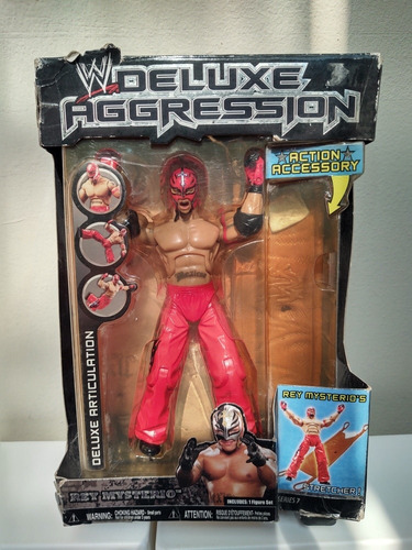 Wwe Jakks Pacific Rey Mysterio Deluxe Agression Figura A Msi