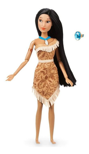 Boneca Clássica Pocahontas Com Anel Ms