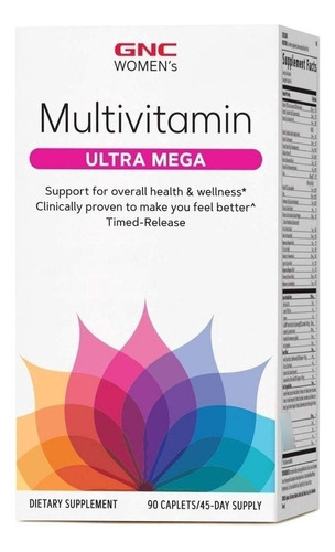 Gnc Multivitaminas Ultra Mega Mujer 90caps,