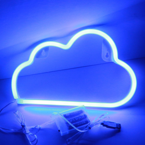 Signos De Neon Xiyunte Cloud Azul