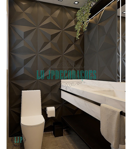 Imagem 8 de 10 de Kit 13m² Placas Pvc 3d Revestimento De Parede 50x5