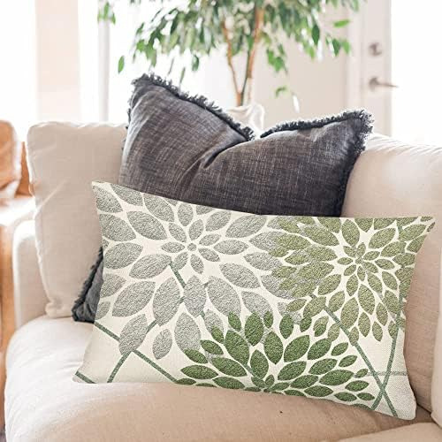 Fukeen Dahlia Fundas De Almohada Florales De 12.0 X 20.0 In,