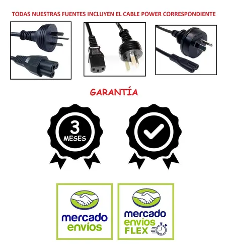 Cargador Compatible Con Acer S3 M5 E1 Extensa Ms2361 Ms2360