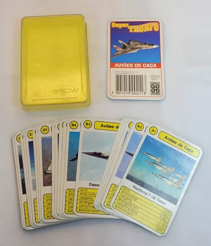 Jogo Combate Aviões 32 Cartas Completo Lacrado Super Trunfo