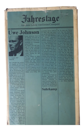 Jahrestage / 1 / Uwe Johnson / Ed  Suhrkamp / En Alemán