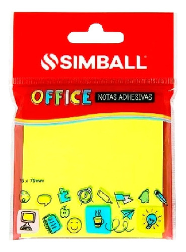 Notas Adhesivas Simball 75x75 100hjs Amarillo 2092 Canalejas