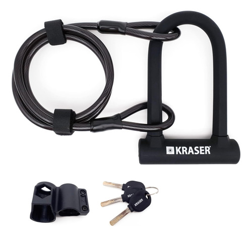 Kraser Krb Bike U Lock Heavy Duty Anti Robo Bicicleta 16 Mm 