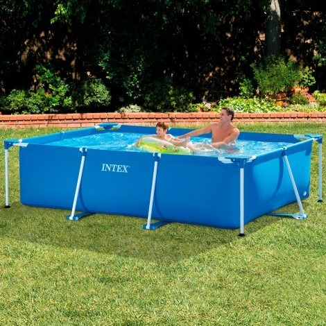Piscina Armable Rectangular Grande Para Toda La Familia