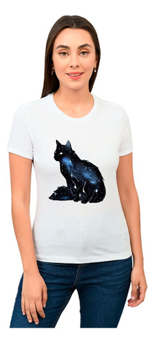 Playera Gato Mujer Animales Diseño 589 Playeras Beloma