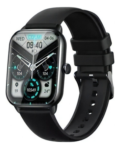 Reloj Smartwach Colmi C61, pantalla de llamadas/mensajes 1.9, color negro, correa, color negro
