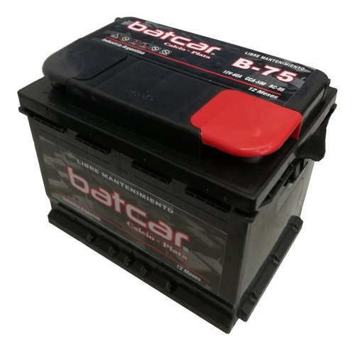 Imagen 1 de 9 de Bateria Batcar 12x75 B75 Alta Blindada Libre Mantenimiento