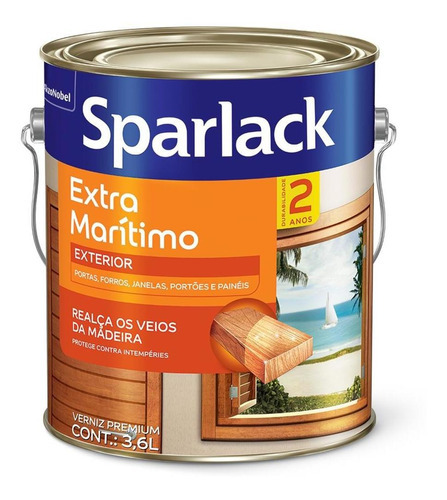 Sparlack Extra Marítimo 3,6l Acabamento Brilhante Cor Natural