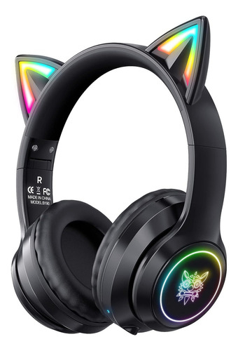 Auriculares Headphones Inalambricos Con Orejas De Gato Ne...