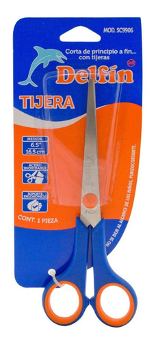 Tijera Multiusos Mango Soft No. 6.5 Delfín Selanusa