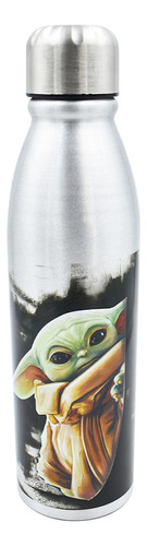 Botella Agua Disney Star Wars Mandalorian Baby Yoda Aluminio