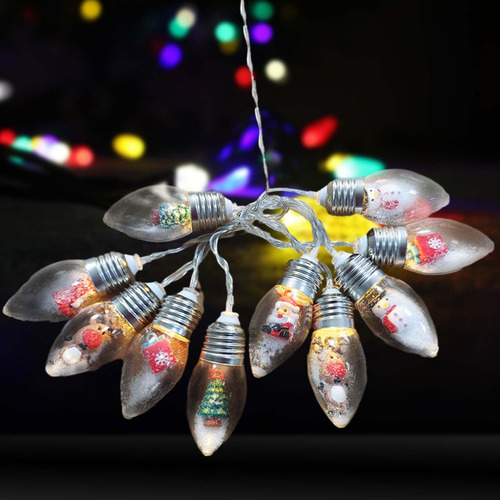 . Cuerdas De Copos De Nieve, Guirnaldas De Luces Led