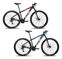 Comprar Kit 2 Bicicletas Aro 29 Gts Rdx Cambio Shimano 21 Marchas Cor Rosa\u002Fazul Tamanho Do Quadro 17