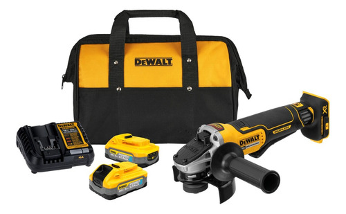 Kit Esmeril Angular Dewalt 2 Bat 5ah Powerstack Dcg413h2