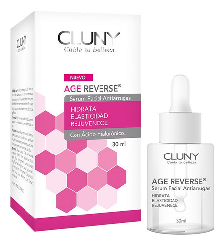 Cluny  Age Reverse Serum Facial Acido Hialurónico 30 Ml