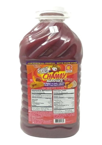 Caja Con 6 Botellas De Chamoy Teco Galon + 1 Pz De Navolato