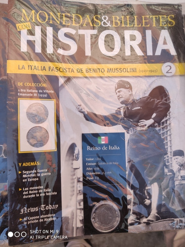 Monedas Y Billetes Con Historia Numero 2 Italia De Mussolini