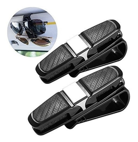 Clip Soporte Doble P/ 2 Lentes Gafas Para Parasol Auto D400