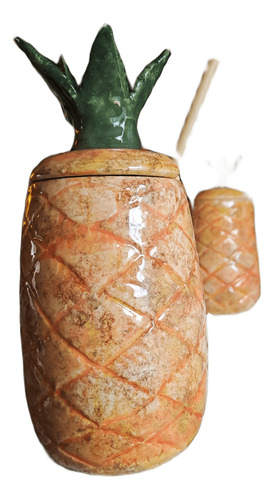 Vaso Tiki Piña -anana- Mug- Ceramica Artesanal
