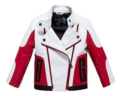 Chaqueta Cuero Moto Niños Budermmy