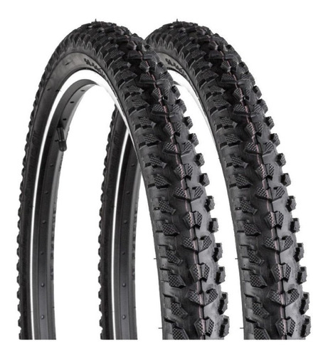 Par De Llantas Levorin Excess Bike Globo De 26 X 1,95 Pulgadas, Color Negro