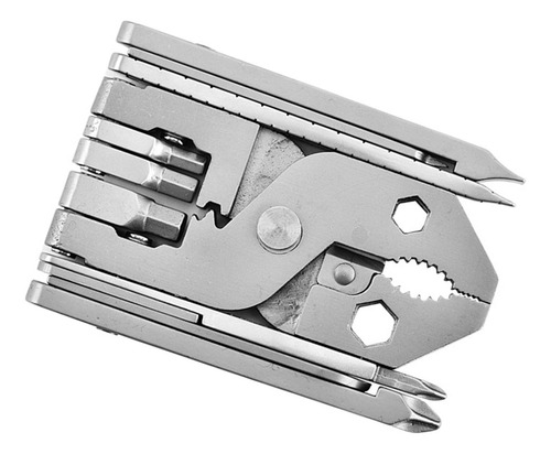 Alicates Compactos 25 En 1 Plegables De Acero Inoxidable