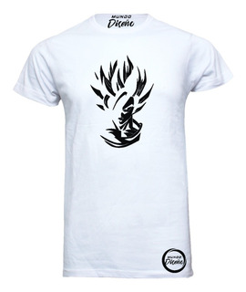 Polera Estampada Adulto Dama Super Goku Polera Estampada Adulto Dama Super Goku