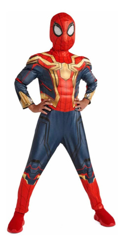 Imagen 1 de 10 de Hombre Araña Spiderman Disfraz Reversible Talla 7-8 Disney
