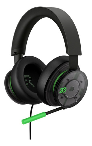 Audífonos Headset Xbox Edición Especial 20 Aniversario Gamer Color Negro