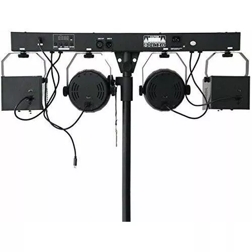  Yuusei Luces de DJ con soporte, juego de luces de barra de  fiesta RGB, sistema de iluminación de escenario activado por sonido, DMX y  control remoto, luz de barras de concierto