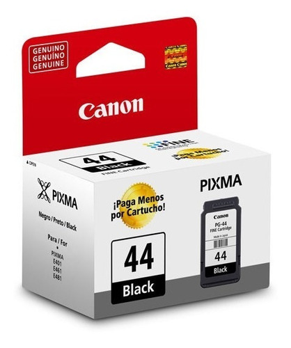 Tinta Canon Pg-44 Negra Original E401 E402 E461 E471 E481 