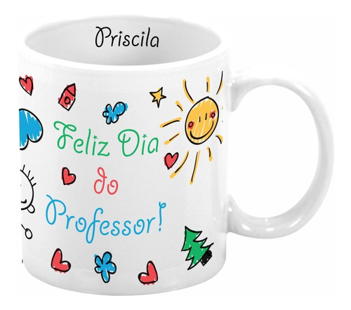 35 Lembrancinhas Dia Do Professor, Caneca De Porcelana 260