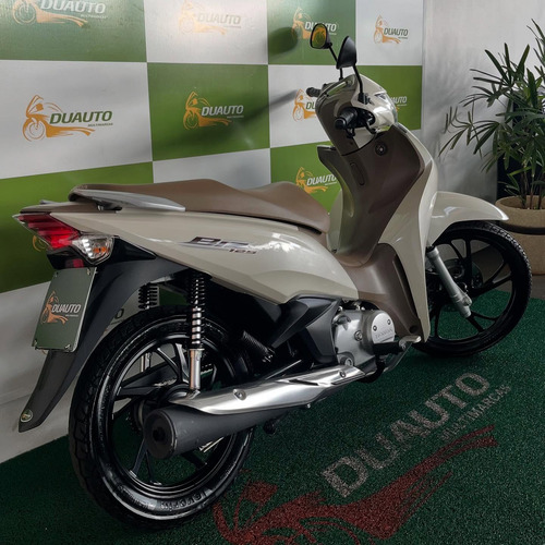 Honda Biz 125 Flex Branca Banco Caramelo 2024 Com 1.100km