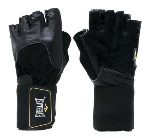 Guantes Para Pesas Everlast Con Muñequera Y Cuero