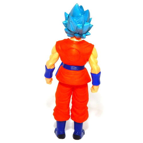Figura Goku Dragon Ball Super Sayayin Dios Blue Luz Led 27cm