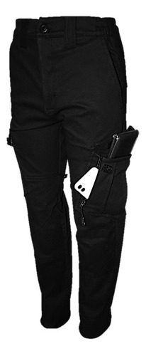 Pantalon Tactico Militar Negro