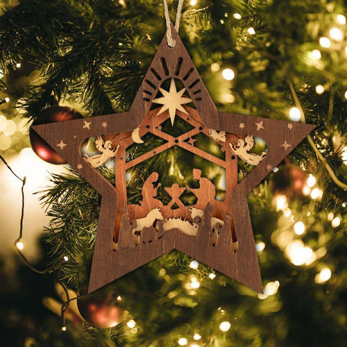 6 Pesebre Navideño Adornos Para Árbol De Navidad