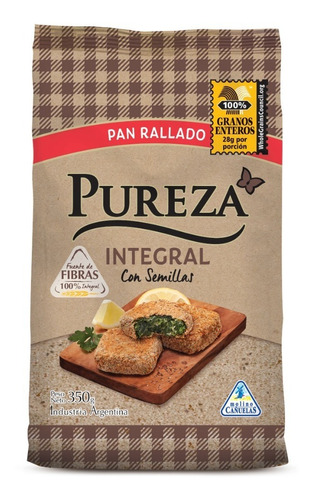 Pan Rallado Pureza Integral Con Semillas 350 Gr.
