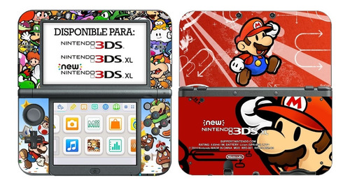 Skin Paper Mario Bros New3ds Xl Vinilo New Nintendo 3ds Xl 